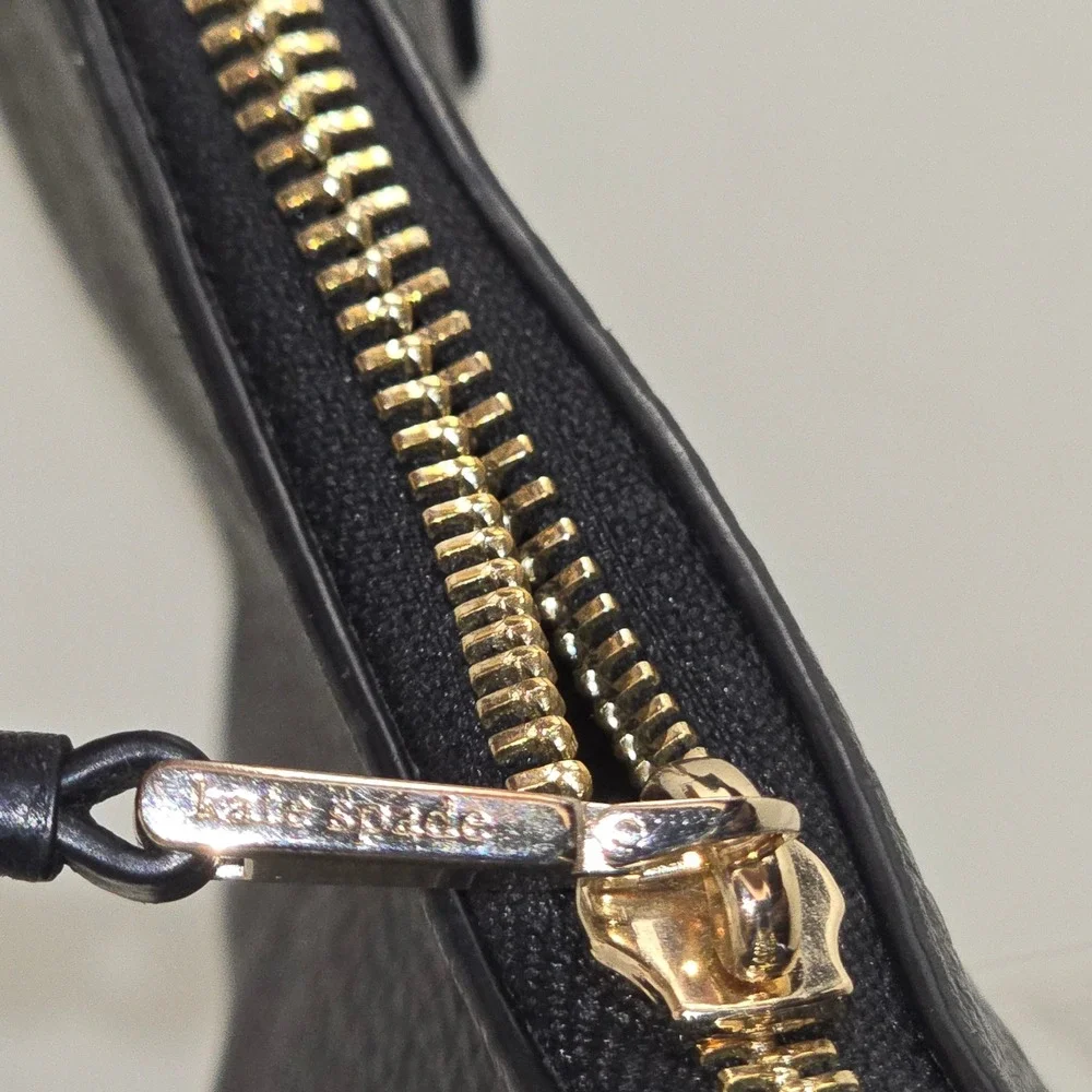 Kate Spade New‎ York Knott Large Shoulder Bag Black Pebbled Leather K8140 Hobo